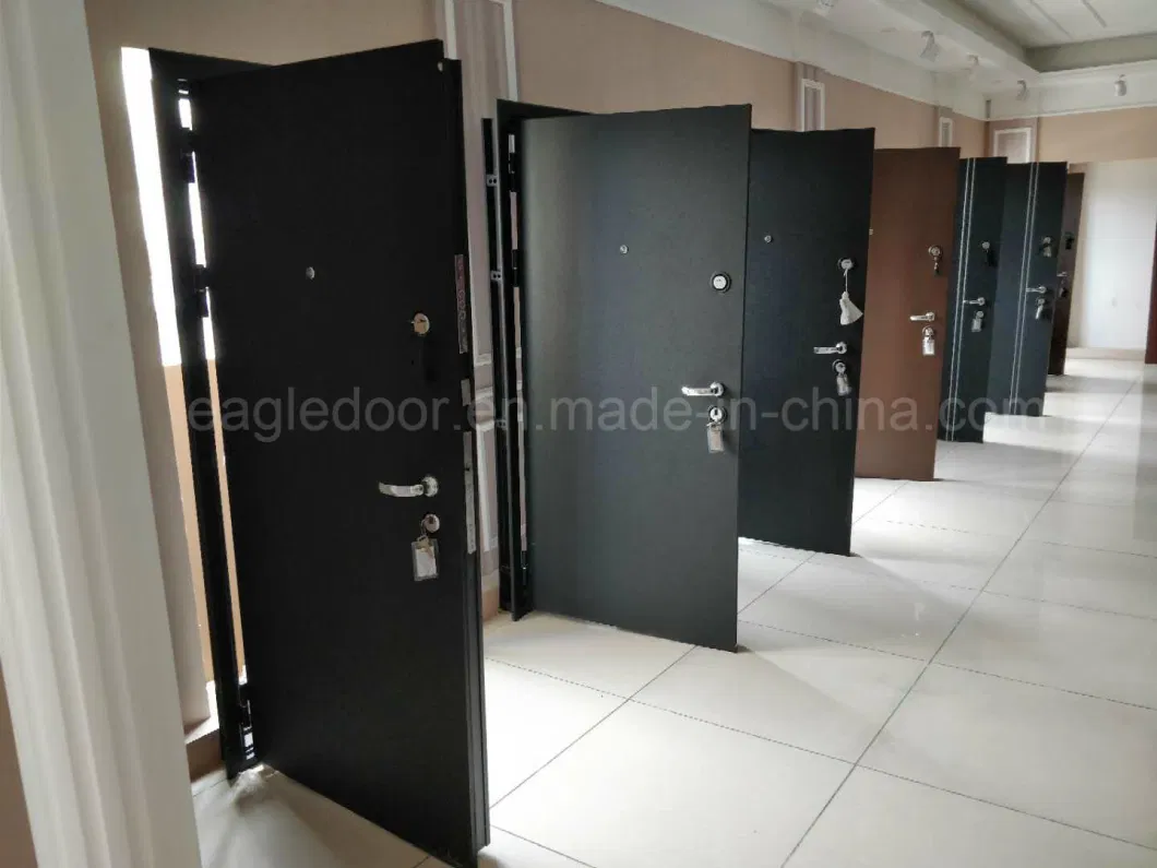 2021 Mirror Glass Inserted Exterior Door, Steel MDF Armored Door